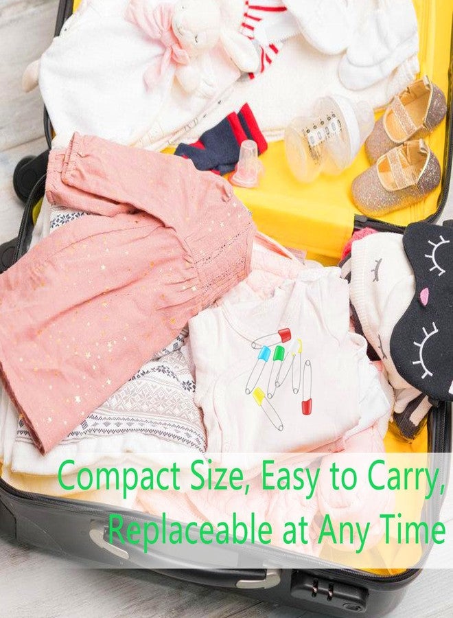 keepsweat 120 Pcs Diaper Pins,2.2 Inch Baby Safety Pins Colorful Stainless Steel Diaper Nappy Pins for Cloth Diapers,Plastic Head,5 Colors,Safe Locking Closures - Image 4